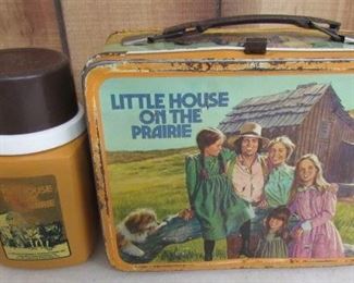 1978 Metal Little House On The Prairie Lunch Box w/Thermos