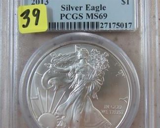 PCGS First Strike 2013 Silver Eagle