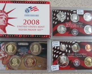2008 U.S. Mint Silver Proof Set