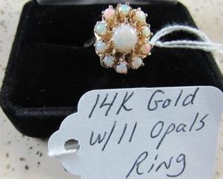 14K Gold & Opal Ring