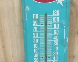 Metal Double Cola Thermometer