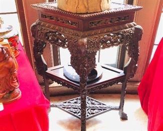 Chinese antique rosewood carved stand