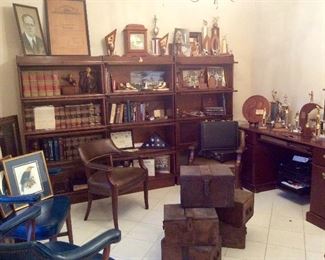 Judge Osers home Office & Library (Barrister Bookcases and Contents for sale)