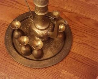 Brass tea set
