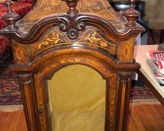 Antique Relic Cabinet 
W/ beautiful inlays 