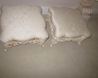 Ornate Entry Table with Matching Mirror and Carved Benches