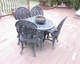 Outdoor Iron Bistro Set


