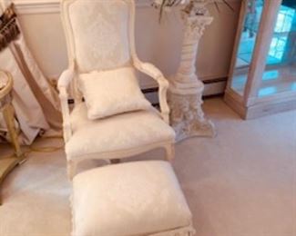 Beautiful Chair and Ottoman