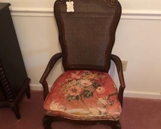J.B Sciver Company Cane Back Chair, Mint Condition