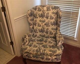 Antique Wing Back Chair, Mint Condition