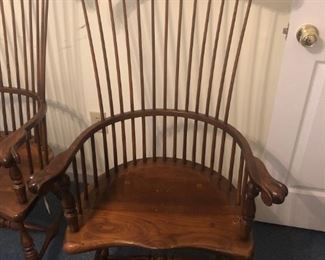 2 Colonial Williamsburg Duckloe Chairs, Pristine Condition