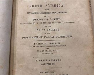 History of the Indian Tribes of North America-octavo edition, have 60 prints 