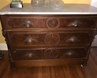 Marble top chests
