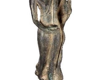 Thai Bronze Striding Buddha