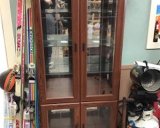 Upper and lower lighted Display Cabinet (6’ tall)