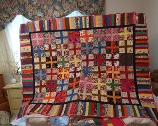 Hand made quilts and wall hangings