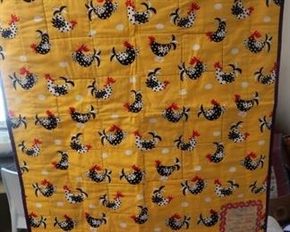 Hand made quilts and wall hangings