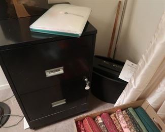 Filing cabinet with lock and shredder 
