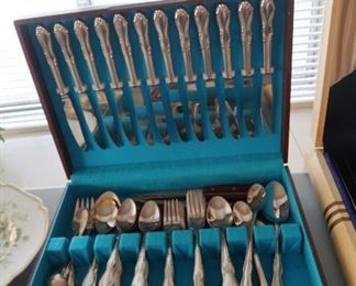Three sets of flatware.