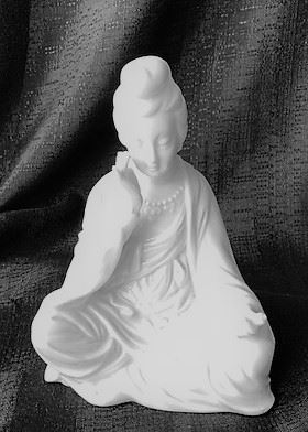 Ceramic Chinese Woman Figurine