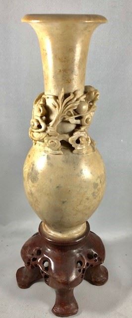 Carved Asian Vase