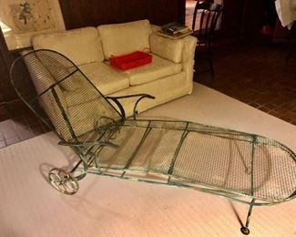 “Sculptura” Wrought Iron Chaise Lounge
