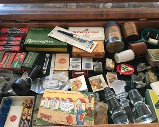 Packed cases of smalls and jewelry