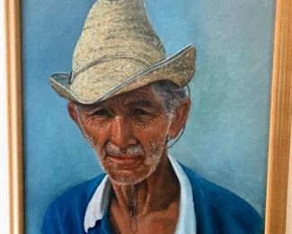 Original oil painting, framed.