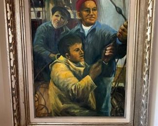 Original oil painting, framed.