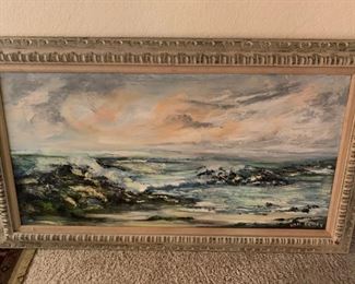 56”x 32” framed oil painting. Van Gores original.