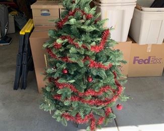 Artificial Christmas tree, aprox 4.5 feet