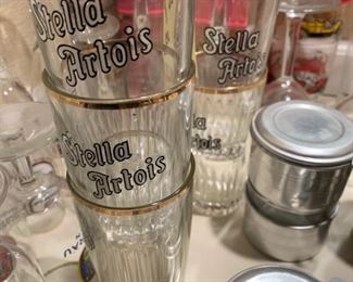 Original Stella Artois glassware.