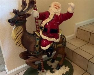4 foot Santa. More large Christmas decor including a Scottish Santa of approximately the same size.