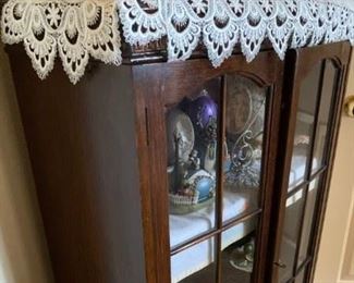 Antique curio cabinet