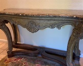 Beautiful marble-topped table