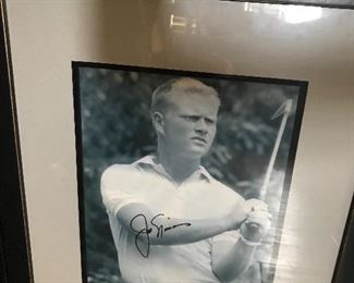 Jack Nicklaus.  Includes signature attributed to  with COA