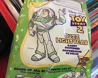 McDonalds Toy Story 2 Buzz Lightyear Candy Dispenser  NIP