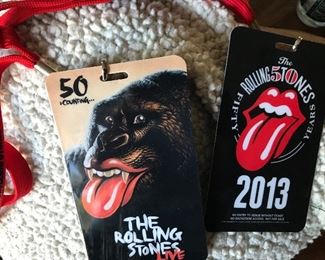 Rolling Stones 2013  concert passes
