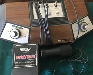 Sears Sports Center game consol, Coleco games by Nintendo Donkey Kong and others