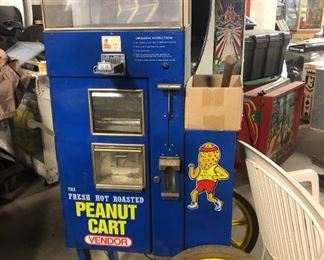 peanut vending machine cart