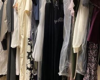 Many Women's Gowns, Suits & Jackets. Sized 12 & 14