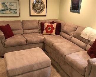 Like new sectional with sleeper sofa