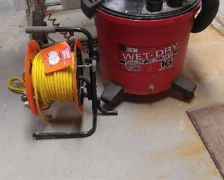 Shop vac - one of two. Also huge extension cord - new