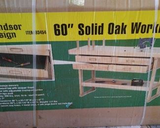 WINDSOR DESIGN WORK BENCH - NIB; This is in the garage & will be sold W/be sold Saturday 