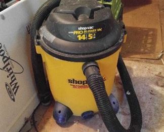 Shop vac - one of two; This is in the garage & will be sold W/be sold Saturday 