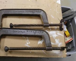 Pair Hargrave  C clamps,  No. 12