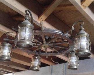 Nautical themed chandelier