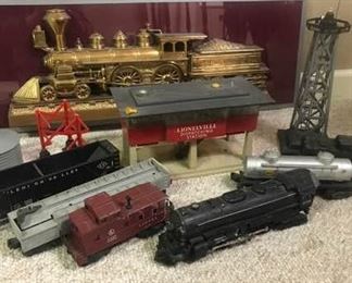 Lionel Trains and Wall Plaque