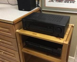 Receiver, CD Player, and Two Speakers