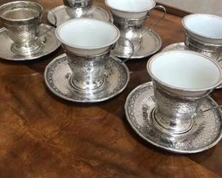 Sterling Silver Espresso Cups